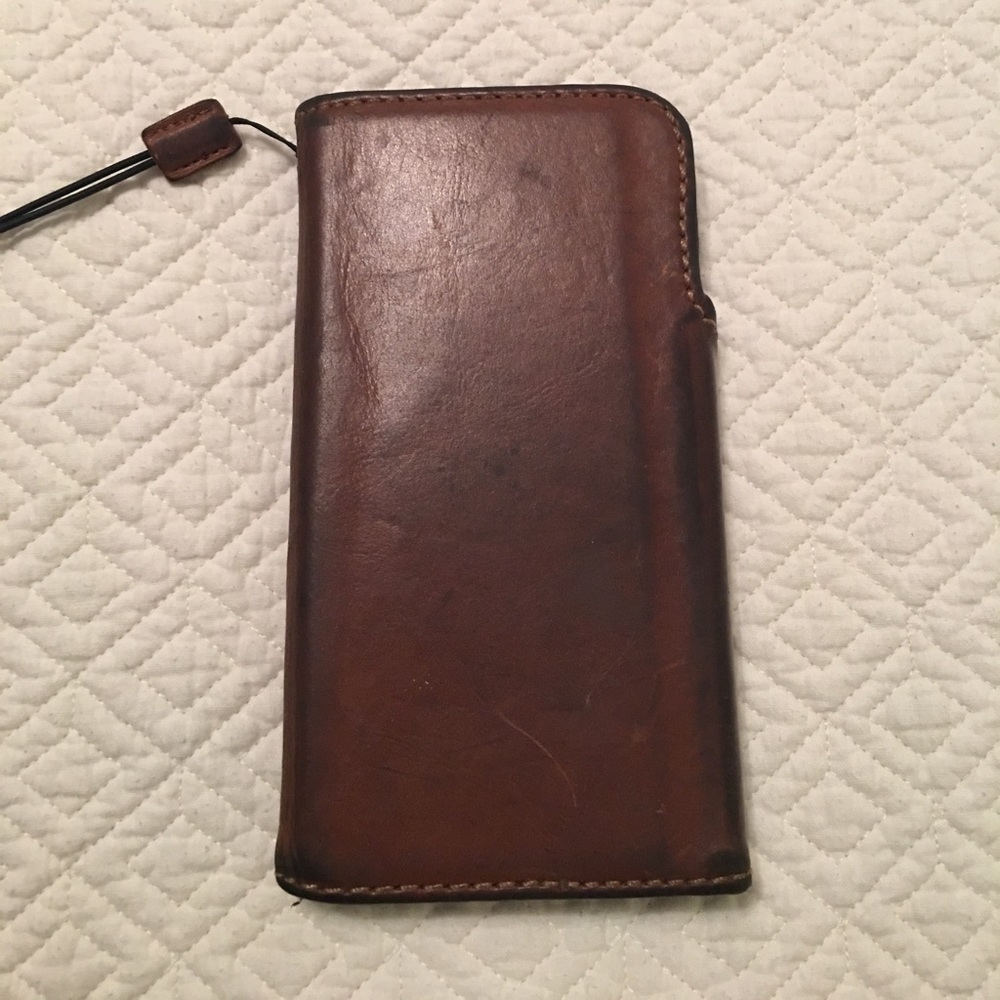 Genuine leather wallet case for iPhone 6s Plus!